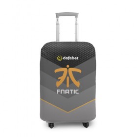 Чехол для чемодана 3D с принтом cs:go (Fnatic) в Белгороде, 86% полиэфир, 14% спандекс | двустороннее нанесение принта, прорези для ручек и колес | cs:go