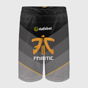 Детские спортивные шорты 3D с принтом csgo (Fnatic) в Белгороде,  100% полиэстер
 | пояс оформлен широкой мягкой резинкой, ткань тянется
 | Тематика изображения на принте: cs:go