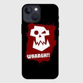 Чехол для iPhone 13 mini с принтом WAAAGH в Белгороде,  |  | 40000 | 40k | game | ork | orks | waaagh | warhammer | warhammer 40k | wh40k | игра | орки