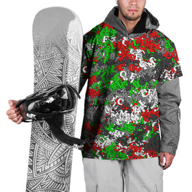 Накидка на куртку 3D с принтом Камуфляж с буквами FCLM в Белгороде, 100% полиэстер |  | Тематика изображения на принте: зеленый | клуб | красно зеленый | красный | локо | локомотив | москва | паттерн