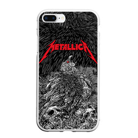 Чехол для iPhone 7Plus/8 Plus матовый с принтом Metallica в Белгороде, Силикон | Область печати: задняя сторона чехла, без боковых панелей | american | bird | eagle | james hetfield | kirk hammett | lars ulrich | metal band | metallica | red eye | robert trujillo | scream | skull | американская | джеймс хетфилд | кирк хэмметт | красный глаз | крик | ларс ульрих | метал группа | метал