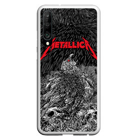 Чехол для Honor P30 с принтом Metallica в Белгороде, Силикон | Область печати: задняя сторона чехла, без боковых панелей | Тематика изображения на принте: american | bird | eagle | james hetfield | kirk hammett | lars ulrich | metal band | metallica | red eye | robert trujillo | scream | skull | американская | джеймс хетфилд | кирк хэмметт | красный глаз | крик | ларс ульрих | метал группа | метал