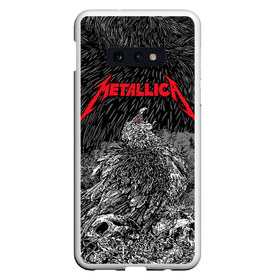 Чехол для Samsung S10E с принтом Metallica в Белгороде, Силикон | Область печати: задняя сторона чехла, без боковых панелей | Тематика изображения на принте: american | bird | eagle | james hetfield | kirk hammett | lars ulrich | metal band | metallica | red eye | robert trujillo | scream | skull | американская | джеймс хетфилд | кирк хэмметт | красный глаз | крик | ларс ульрих | метал группа | метал