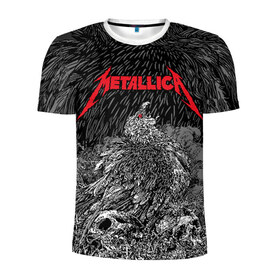 Мужская футболка 3D спортивная с принтом Metallica в Белгороде, 100% полиэстер с улучшенными характеристиками | приталенный силуэт, круглая горловина, широкие плечи, сужается к линии бедра | american | bird | eagle | james hetfield | kirk hammett | lars ulrich | metal band | metallica | red eye | robert trujillo | scream | skull | американская | джеймс хетфилд | кирк хэмметт | красный глаз | крик | ларс ульрих | метал группа | метал