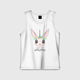 Детская майка хлопок с принтом Im a Unicorn в Белгороде,  |  | unicorn | единорог | зайчик | зая | красиво | кролик | кроля | милашество | мило | на день рождения | подарок | радуга