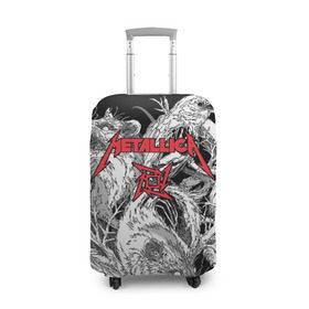 Чехол для чемодана 3D с принтом Metallica в Белгороде, 86% полиэфир, 14% спандекс | двустороннее нанесение принта, прорези для ручек и колес | american | angry | emblem | james hetfield | kirk hammett | la | live | logo | metal band | metallica | rats | ravens | zombies | американская | вороны | джеймс хетфилд | живые | злые | зомби | кирк хэмметт | крысы | ларс ульрих | логотип | мета