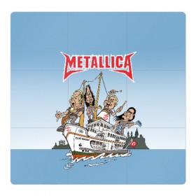 Магнитный плакат 3Х3 с принтом Metallica в Белгороде, Полимерный материал с магнитным слоем | 9 деталей размером 9*9 см | 