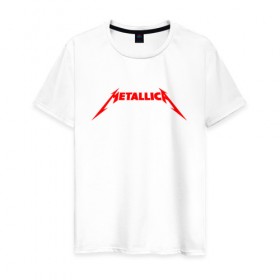 Мужская футболка хлопок с принтом METALLICA (НА СПИНЕ) в Белгороде, 100% хлопок | прямой крой, круглый вырез горловины, длина до линии бедер, слегка спущенное плечо. | Тематика изображения на принте: metallica | металлика