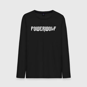 Мужской лонгслив хлопок с принтом POWERWOLF в Белгороде, 100% хлопок |  | Тематика изображения на принте: powerwolf | wolf