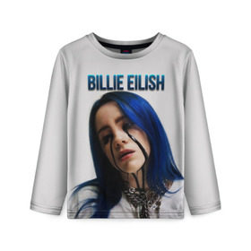 Детский лонгслив 3D с принтом BILLIE EILISH в Белгороде, 100% полиэстер | длинные рукава, круглый вырез горловины, полуприлегающий силуэт
 | ayelish | bad guy | bellyache | bilie eilish | bilie elish | billie | billie eilish | eilish | electronic | elish | music | били айлиш | билли айлиш | эйлиш | элиш