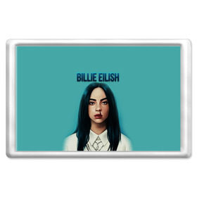 Магнит 45*70 с принтом BILLIE EILISH в Белгороде, Пластик | Размер: 78*52 мм; Размер печати: 70*45 | Тематика изображения на принте: ayelish | bad guy | bellyache | bilie eilish | bilie elish | billie | billie eilish | eilish | electronic | elish | music | били айлиш | билли айлиш | эйлиш | элиш