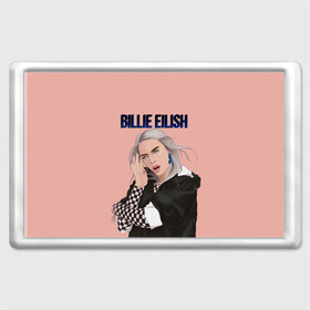 Магнит 45*70 с принтом BILLIE EILISH в Белгороде, Пластик | Размер: 78*52 мм; Размер печати: 70*45 | ayelish | bad guy | bellyache | bilie eilish | bilie elish | billie | billie eilish | eilish | electronic | elish | music | били айлиш | билли айлиш | эйлиш | элиш