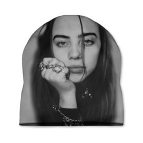 Шапка 3D с принтом BILLIE EILISH в Белгороде, 100% полиэстер | универсальный размер, печать по всей поверхности изделия | ayelish | bad guy | bellyache | bilie eilish | bilie elish | billie | billie eilish | eilish | electronic | elish | music | били айлиш | билли айлиш | эйлиш | элиш