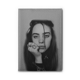 Обложка для автодокументов с принтом BILLIE EILISH в Белгороде, натуральная кожа |  размер 19,9*13 см; внутри 4 больших “конверта” для документов и один маленький отдел — туда идеально встанут права | ayelish | bad guy | bellyache | bilie eilish | bilie elish | billie | billie eilish | eilish | electronic | elish | music | били айлиш | билли айлиш | эйлиш | элиш