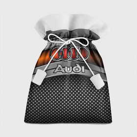 Подарочный 3D мешок с принтом Audi Metal в Белгороде, 100% полиэстер | Размер: 29*39 см | Тематика изображения на принте: audi | metal | авто | ауди | железо | кольчуга | лого авто | метал | металлическая | сетка | сталь | цепи