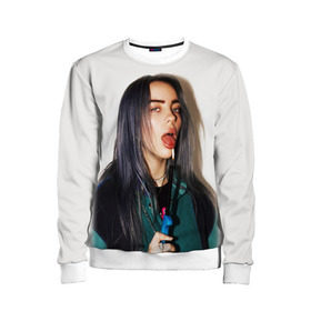 Детский свитшот 3D с принтом BILLIE EILISH в Белгороде, 100% полиэстер | свободная посадка, прямой крой, мягкая тканевая резинка на рукавах и понизу свитшота | ayelish | bad guy | bellyache | bilie eilish | bilie elish | billie | billie eilish | eilish | electronic | elish | music | били айлиш | билли айлиш | эйлиш | элиш