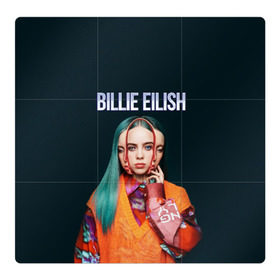 Магнитный плакат 3Х3 с принтом BILLIE EILISH в Белгороде, Полимерный материал с магнитным слоем | 9 деталей размером 9*9 см | ayelish | bad guy | bellyache | bilie eilish | bilie elish | billie | billie eilish | eilish | electronic | elish | music | били айлиш | билли айлиш | эйлиш | элиш