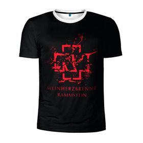 Мужская футболка 3D спортивная с принтом Rammstein в Белгороде, 100% полиэстер с улучшенными характеристиками | приталенный силуэт, круглая горловина, широкие плечи, сужается к линии бедра | amerika | art | germany | logo | rammstein | rock | till lindemann | арт | германия | группа | логотип | музыка | немецкая группа | немцы | песня | раммштайн | рамштайн | рок