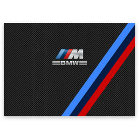 Поздравительная открытка с принтом BMW КАРБОН в Белгороде, 100% бумага | плотность бумаги 280 г/м2, матовая, на обратной стороне линовка и место для марки
 | Тематика изображения на принте: bmw | абстракция | авто | автомобиль | лого | логотип | машина | скорость