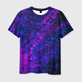 Мужская футболка 3D с принтом Брызги краски в Белгороде, 100% полиэфир | прямой крой, круглый вырез горловины, длина до линии бедер | брызги | брызги красок | краска | красочные | пятна | пятна краски | цветные | яркие