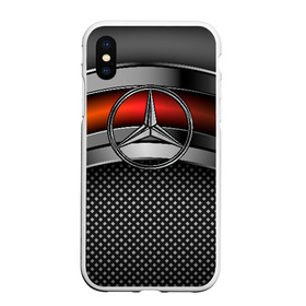 Чехол для iPhone XS Max матовый с принтом Mercedes-Benz Metal в Белгороде, Силикон | Область печати: задняя сторона чехла, без боковых панелей | mercedes | mercedes benz | авто | железо | кольчуга | лого авто | мерс | мерседес | метал | металлическая | сетка | сталь | цепи