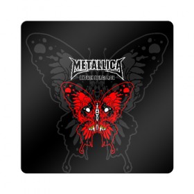 Магнит виниловый Квадрат с принтом Metallica в Белгороде, полимерный материал с магнитным слоем | размер 9*9 см, закругленные углы | american | butterfly | devil | fangs | james hetfield | kirk hammett | metal band | metallica | music | mystic | red | rock | skull | vampire | американская | бабочка | вампир | джеймс хетфилд | дьявол | кирк хэмметт | клыки | красная | ларс ульрих | мета