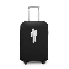 Чехол для чемодана 3D с принтом BILLIE EILISH (НА СПИНЕ) в Белгороде, 86% полиэфир, 14% спандекс | двустороннее нанесение принта, прорези для ручек и колес | be | billie | billie eilish | blohsh | ghoul | билли | билли айлиш