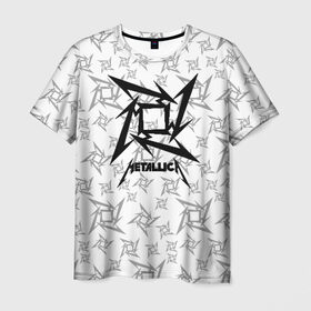Мужская футболка 3D с принтом METALLICA в Белгороде, 100% полиэфир | прямой крой, круглый вырез горловины, длина до линии бедер | metallica | metallica logo | rock | метал группа | металл | металлика логотип | музыка | рок | трэш метал | хеви метал