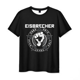 Мужская футболка 3D с принтом EISBRECHER в Белгороде, 100% полиэфир | прямой крой, круглый вырез горловины, длина до линии бедер | Тематика изображения на принте: eisbrecher | metal | rock | метал | рок