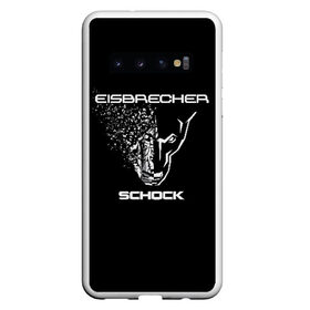 Чехол для Samsung Galaxy S10 с принтом EISBRECHER SCHOCK в Белгороде, Силикон | Область печати: задняя сторона чехла, без боковых панелей | eisbrecher | metal | rock | schock | метал | рок