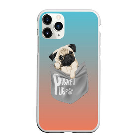 Чехол для iPhone 11 Pro Max матовый с принтом Карманный мопс в Белгороде, Силикон |  | pug | карман | карманный мопс | малыш | милый | мопс | пес | песик | собака | собачка