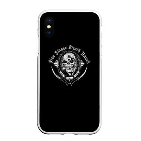 Чехол для iPhone XS Max матовый с принтом Five Finger Death Punch в Белгороде, Силикон | Область печати: задняя сторона чехла, без боковых панелей | 5fdp | ffdp | five finger | five finger death | five finger death punch | metal | rock | метал | рок