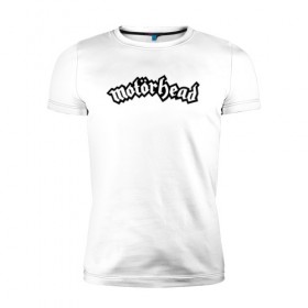 Мужская футболка премиум с принтом MOTORHEAD в Белгороде, 92% хлопок, 8% лайкра | приталенный силуэт, круглый вырез ворота, длина до линии бедра, короткий рукав | england | motorhead | моторхед