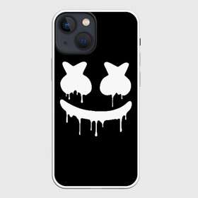 Чехол для iPhone 13 mini с принтом MARSHMELLO BLACK | МАРШМЕЛЛО ЧЁРНЫЙ в Белгороде,  |  | america | dj | marshmello | melt | usa | америка | маршмелло