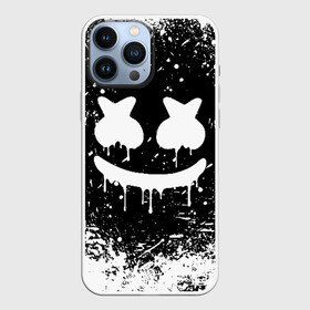 Чехол для iPhone 13 Pro Max с принтом MARSHMELLO MELT в Белгороде,  |  | america | dj | marshmello | usa | америка | брызги | краски | маршмелло