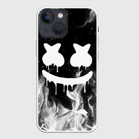 Чехол для iPhone 13 mini с принтом MARSHMELLO MELT в Белгороде,  |  | america | dj | fire | flame | marshmello | usa | америка | маршмелло | огонь | пламя