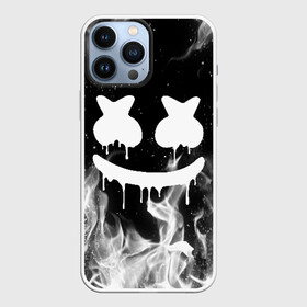 Чехол для iPhone 13 Pro Max с принтом MARSHMELLO MELT в Белгороде,  |  | america | dj | fire | flame | marshmello | usa | америка | маршмелло | огонь | пламя