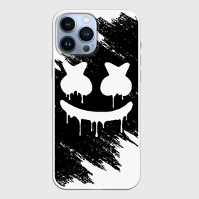 Чехол для iPhone 13 Pro Max с принтом MARSHMELLO MELT в Белгороде,  |  | america | dj | marshmello | usa | америка | брызги | краски | маршмелло