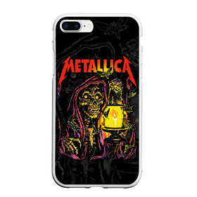 Чехол для iPhone 7Plus/8 Plus матовый с принтом Metallica в Белгороде, Силикон | Область печати: задняя сторона чехла, без боковых панелей | american | death | fly | holds | james hetfield | kirk hammett | lantern | metal band | metallica | moths | music | mysticism | rock | skeleton | skull | американская | держит | джеймс хетфилд | ларс ульрих | летают | метал группа | металлика | мистика | 