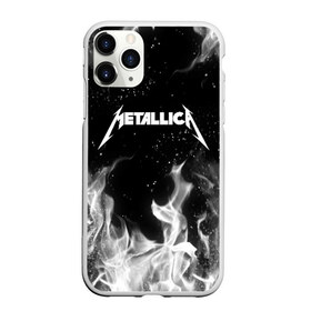 Чехол для iPhone 11 Pro матовый с принтом METALLICA (НА СПИНЕ) в Белгороде, Силикон |  | fire | flame | metallica | металлика | огонь | пламя