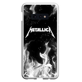 Чехол для Samsung S10E с принтом METALLICA (НА СПИНЕ) в Белгороде, Силикон | Область печати: задняя сторона чехла, без боковых панелей | fire | flame | metallica | металлика | огонь | пламя