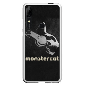 Чехол для Honor P Smart Z с принтом Monstercat в Белгороде, Силикон | Область печати: задняя сторона чехла, без боковых панелей | monstercat | клуб | клубная музыка | кот | котенок | кошка | лейбл | монстар | монстар кет | монстер | музыка | танцевальная музыка | электронная | электронная музыка