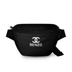 Поясная сумка 3D с принтом BENZO GANG ( CARBON ) в Белгороде, 100% полиэстер | плотная ткань, ремень с регулируемой длиной, внутри несколько карманов для мелочей, основное отделение и карман с обратной стороны сумки застегиваются на молнию | bbt | benzo | benzo gang | big baby tape | carbon | ббт | бензо | карбон