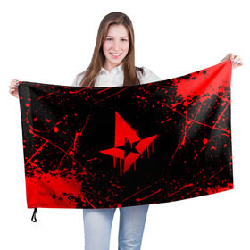 Флаг 3D с принтом ASTRALIS (РЕДАЧ) в Белгороде, 100% полиэстер | плотность ткани — 95 г/м2, размер — 67 х 109 см. Принт наносится с одной стороны | astralis | awp | counter strike | cs go | cs go global offensive | faze clan | hyper beast | team liquid | астралис | тим ликвид | фейз клан | хайпер бист