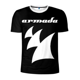 Мужская футболка 3D спортивная с принтом Armada Music в Белгороде, 100% полиэстер с улучшенными характеристиками | приталенный силуэт, круглая горловина, широкие плечи, сужается к линии бедра | armada | armada music | armin | armin van buuren | van buuren