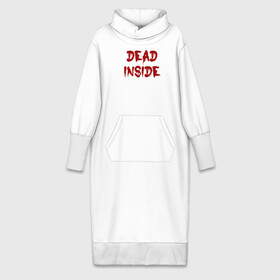 Платье удлиненное хлопок с принтом Dead inside в Белгороде,  |  | dead inside | dont open dead inside | дед внутри | дед инсайд