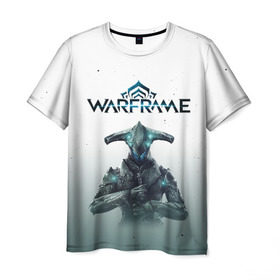 Мужская футболка 3D с принтом WARFRAME Tenno в Белгороде, 100% полиэфир | прямой крой, круглый вырез горловины, длина до линии бедер | Тематика изображения на принте: 