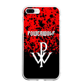 Чехол для iPhone 7Plus/8 Plus матовый с принтом POWERWOLF в Белгороде, Силикон | Область печати: задняя сторона чехла, без боковых панелей | powerwolf | wolf | метал | пауэр метал. | повервольф | поверфульф | рок | хэви металб