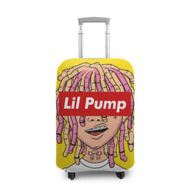 Чехол для чемодана 3D с принтом Lil Pump в Белгороде, 86% полиэфир, 14% спандекс | двустороннее нанесение принта, прорези для ручек и колес | esskeetit | gazzy garcia | gucci gang | lil pump | lilpump | газзи гарсия | лил памп | рэп | рэпер | эшкере