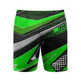 Мужские шорты спортивные с принтом Зеленая краска в Белгороде,  |  | абстракция | зеленая | клякса | краска | линии | минимализм | полосы | пятна | точки | яркая